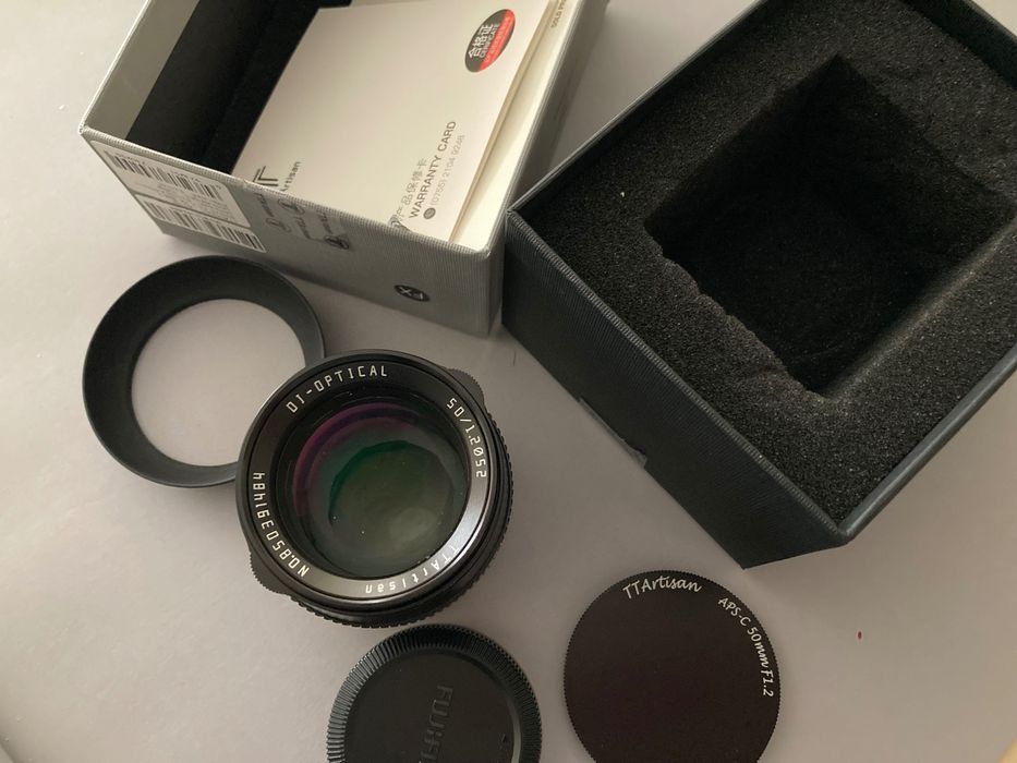 Lente TTARTISAN 50 mm F1,2 APS-C Fuji X Mount