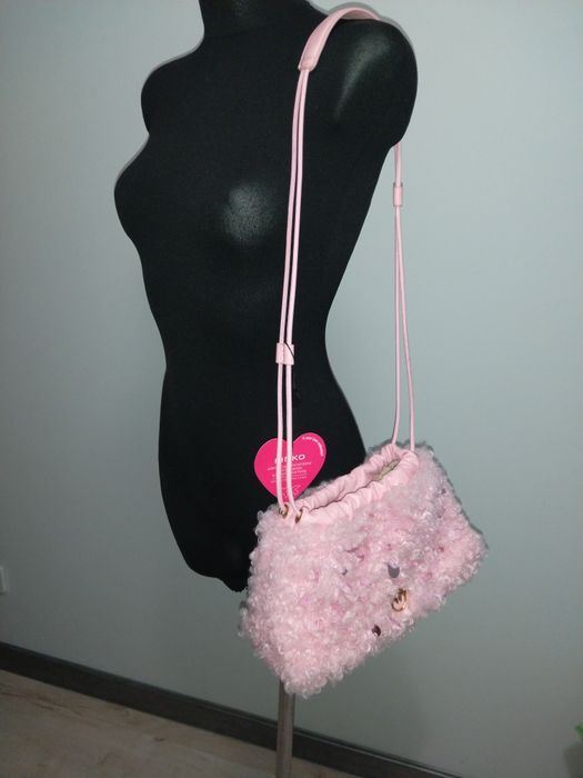 ‼️PINKO różowa torebka worek pink sweet love