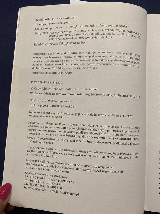 Matematyka z plusem 1 zakres podstawowy