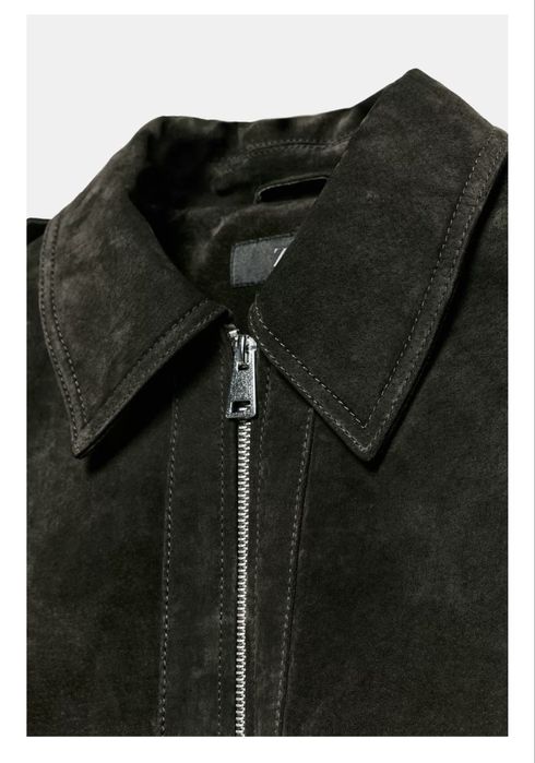 Курта бомбер Zara з натуральної замші