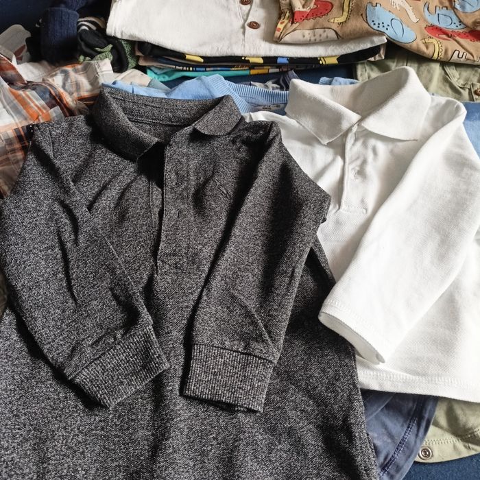 Koszulki spodenki dresiki bluzki koszule r. 80