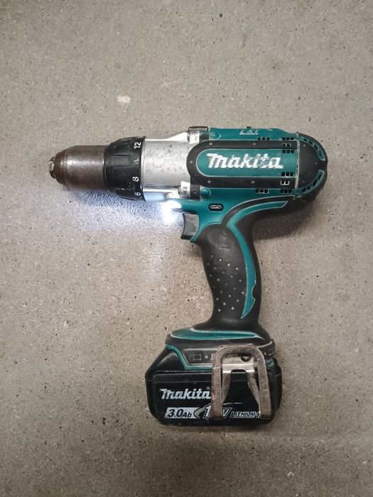 Wkrętarka z udarem Makita BHP 451 japońska + Aku 18 V li-ion