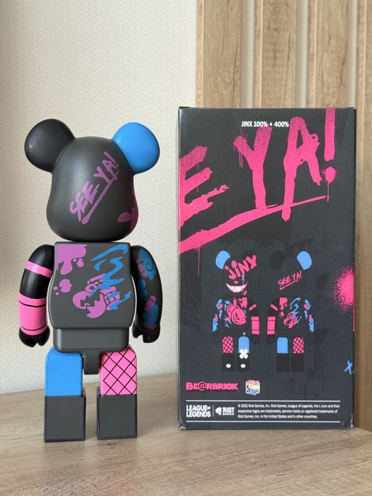 Фігурка Bearbrick Jinx Violent Bear 400%