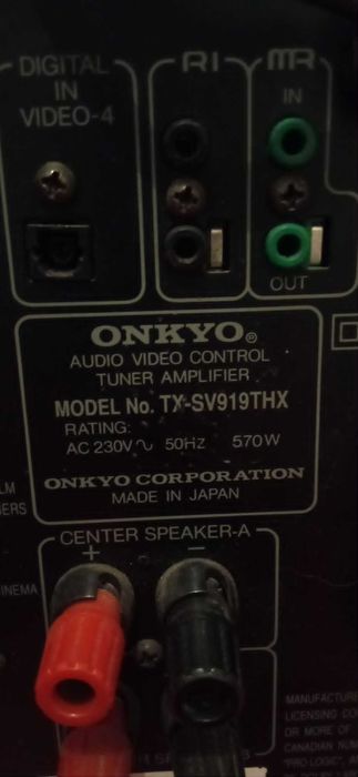 Amplificador Onkyo Integra TX-SV919THX.