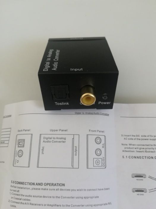 Конвертер , преобразователь из оптики в аналог