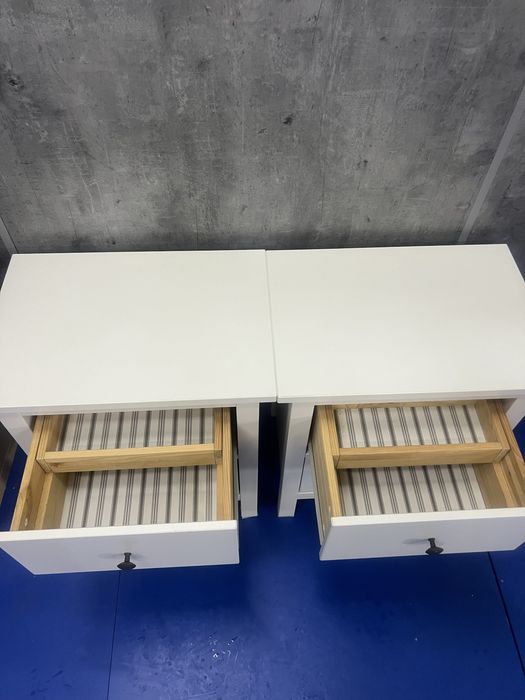 Dwie białe szafki nocne ikea HEMNES / dostawa gratis