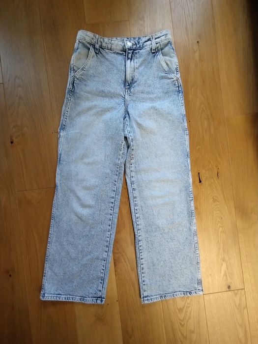 Jeansy młodzieżowe dziewczęce rozm.152 (H&M)- stan bardzo dobry