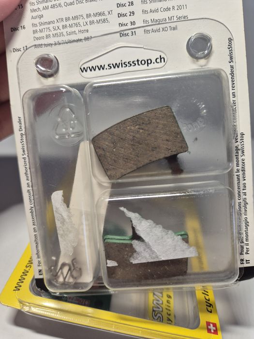 Klocki hamulcowe SWISS STOP Disc24 Hayes komplet 2 opakowania