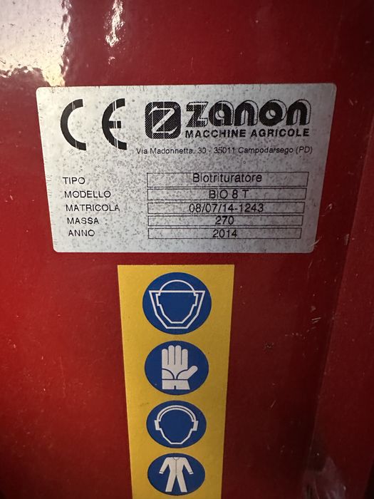 Biotritudador de trator Zanot Profissional