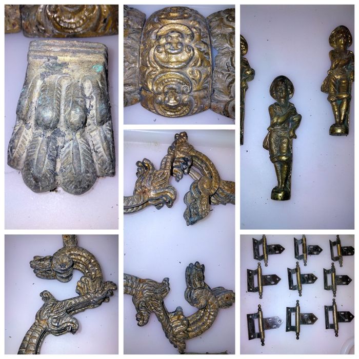 Bronze efeitos antigos para arte