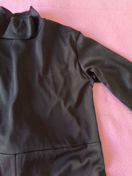 Fato de Carnaval Disfarce de Menina Gato Preto (Tamanho 120/130 cm)