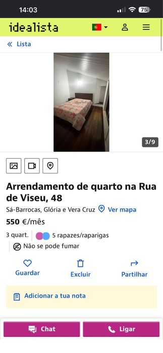 Quarto 550 euros
