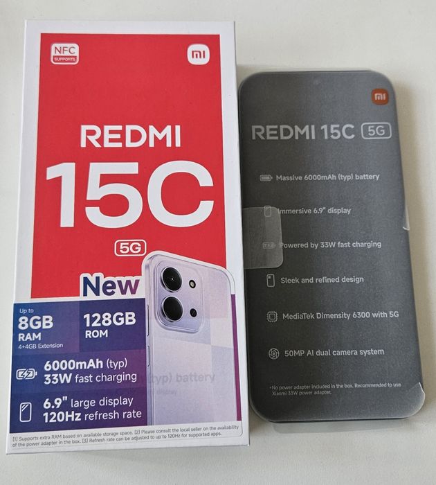 Sprzedam Smartfon Xiaomi Redmi 15C 5G 4/128GB Mint Green