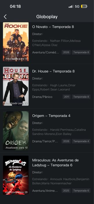 App de Entretenimento – Filmes, Séries