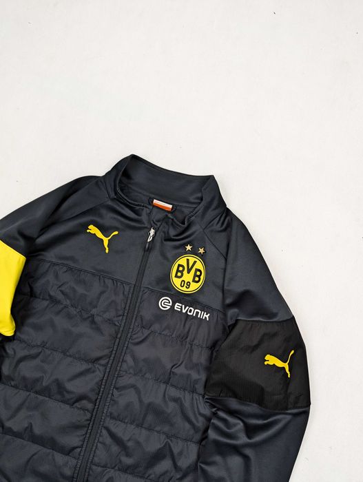 Puma BVB Borussia Dortmund szara bluza piłkarska L