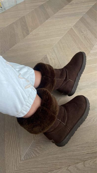 Buty ugg skora sniegowce