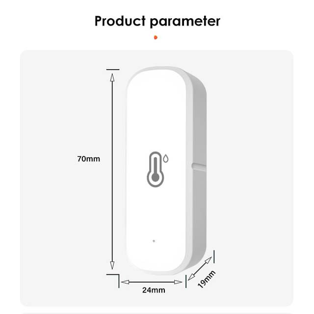 WiFi smart датчик температури та вологості Aubess Tuya Zigbee