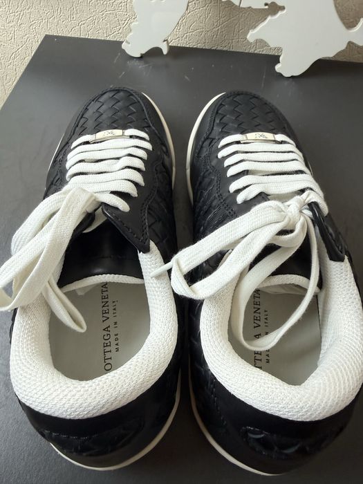 Кеди кросівки Bottega Veneta ЧОРНІ р. 40,5 (устілка 26,0 - 26,5 — zdjęcie 3