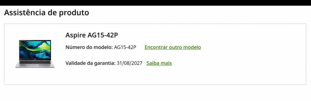 Acer Aspire Go 15 Ryzen 7 16GB 1TB Garantia até Agosto 2027