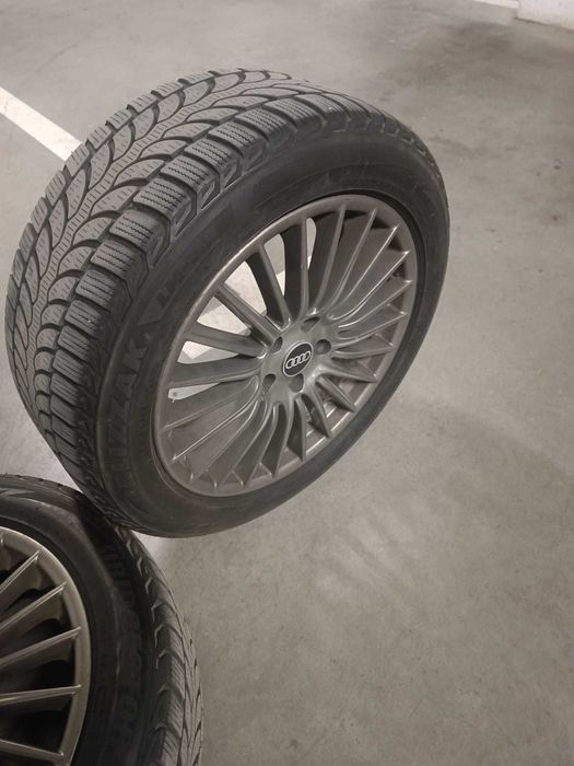 Felgi Aluminiowe 18" AUDI + Opony Zimowe Bridgestone Blizzak