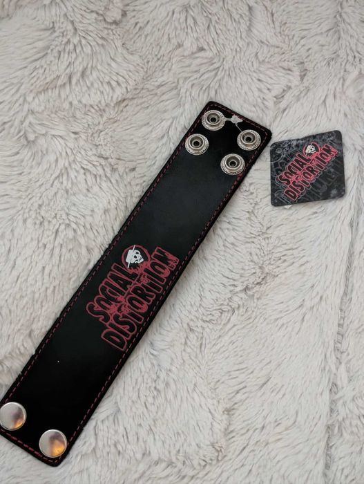 Social Distortion bransoletka rockowa z logo