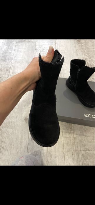 Чобітки, взуття для дівчинки ecco, зимове взуття. Ботинки.