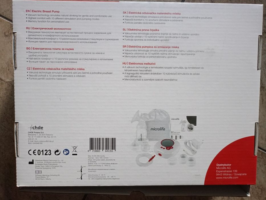 Laktator elektryczny Microlife BC 200 Comfy