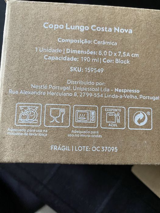 Copos Lungo Costa Nova