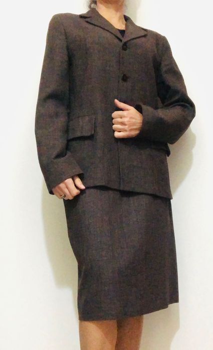 Fato ZARA nr 42, verde escuro, como novo