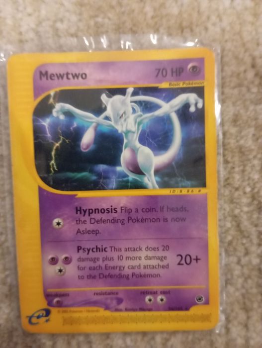 Mewtwo  56 expedition rare antigo vintage