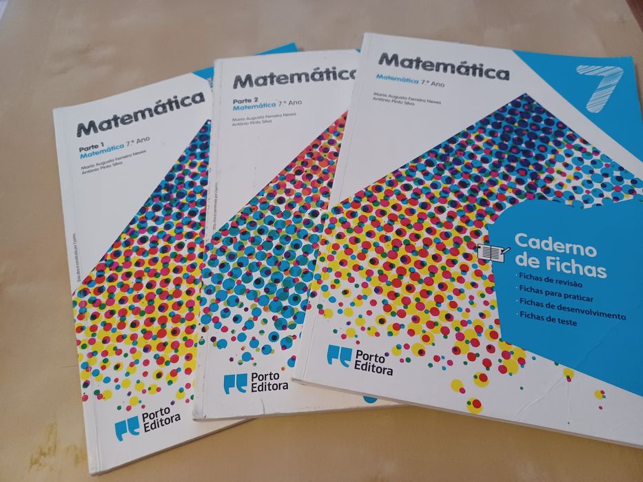 Manuais Matemática 7 Ano ( 3 livros)