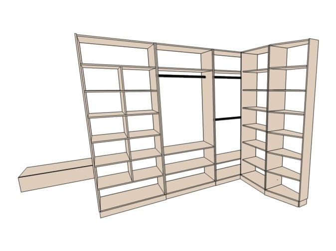 Виготовлення , власне виробництво! Гардеробна, кухня, прихожа, шафа