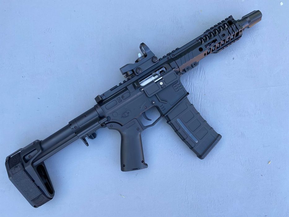 Якісний Іграшковий автомат SLR на орбізах  ЕЛЕКТРОподача орбіган
