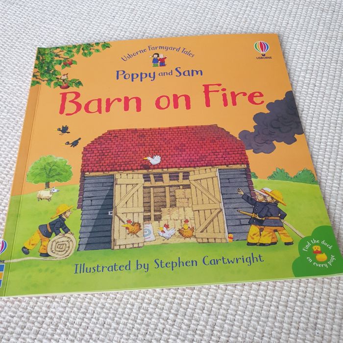 Usborne Poppy and Sam Barn on Fire, Goat in a boat
