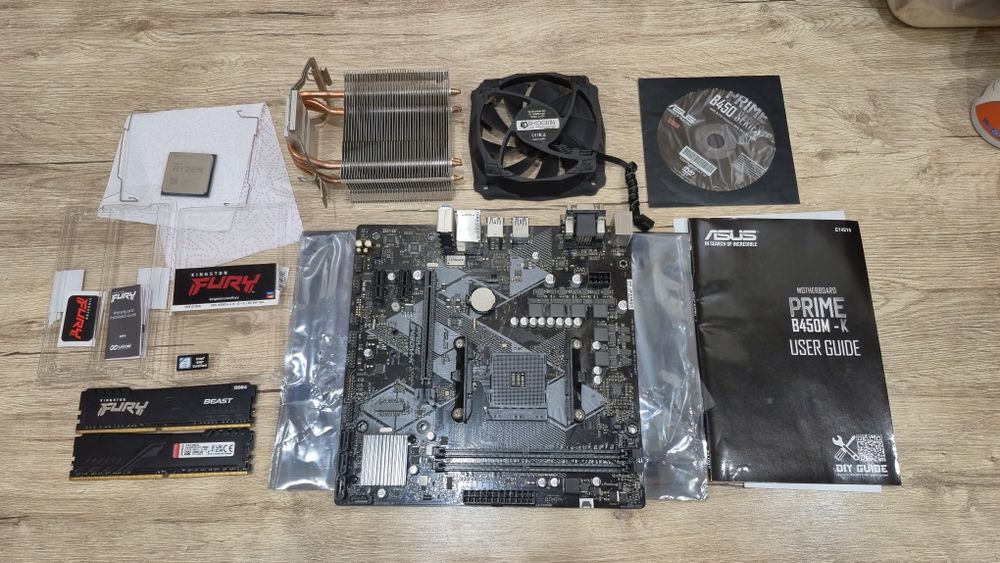 Комплект: Ryzen 5 3600 / 32GB DDR4 / B450M / Башня ID-COOLING