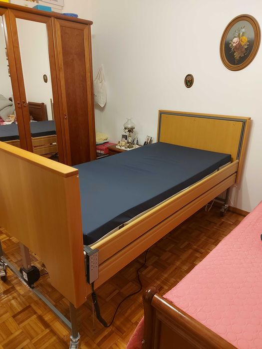 Cama Elétrica Articulada com Colchão Anti Escaras
