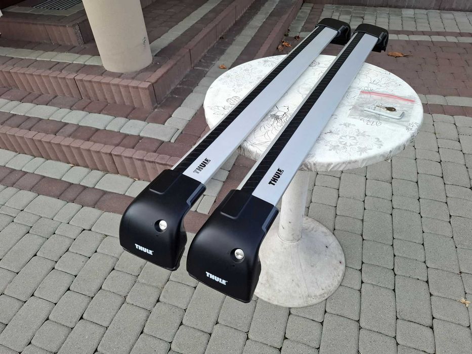 Thule Bagażnik Dachowy Rowerowy BMW X1 E84 Belki Poprzeczki Na Relingi