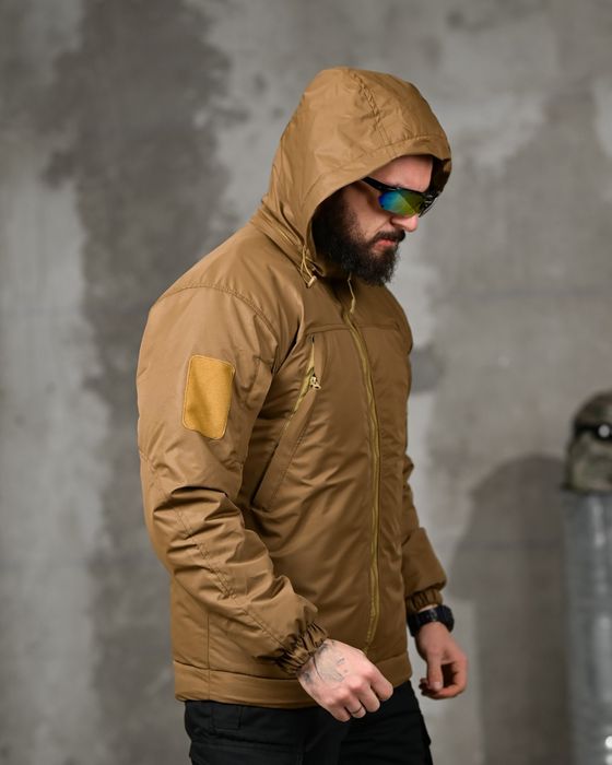 Куртка койот, черныя зимняя мужская 7.62, зимняя тактическая куртка