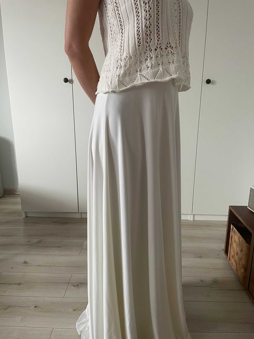 Spódnica ślubna koronkowa boho, ivory, Mimetik