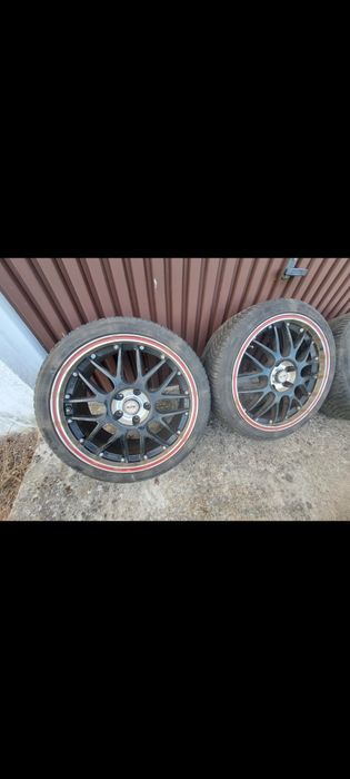 Alufelgi Platin 18 5x112 Czarne Passat Sharan Opony Wielosezonowe 2019