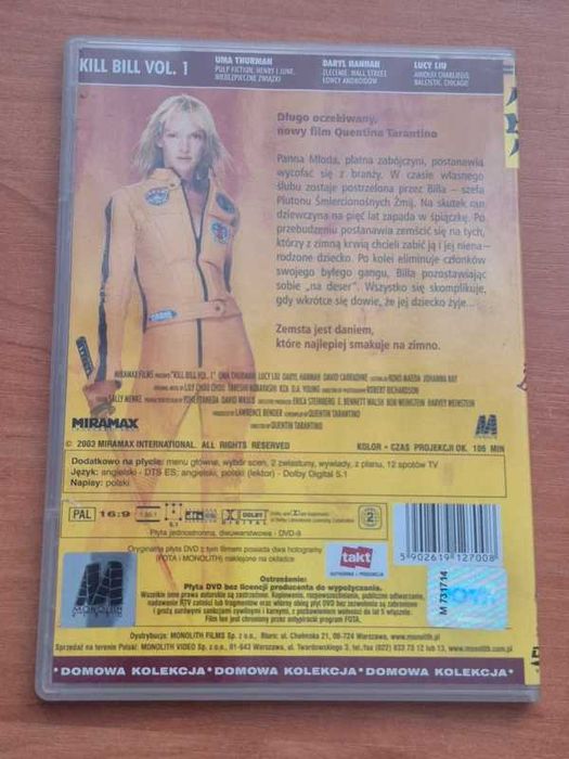Kill Bill Vol. 1 + Vol. 2 – zestaw 2 filmów DVD | slim
