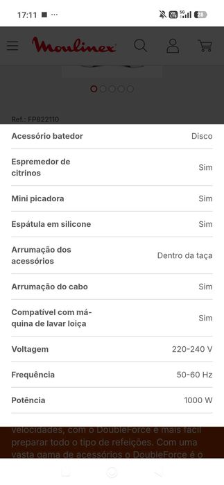 Robot cozinha Moulinex