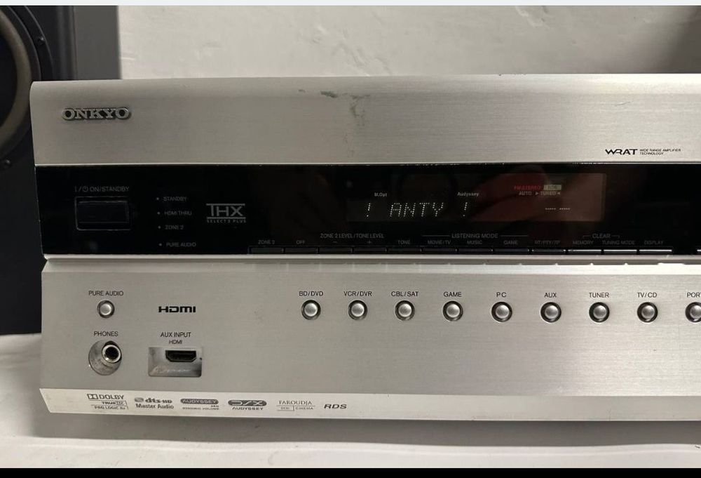 7.2 Amplituner Onkyo TX-SR608 (7 × 160 Вт / HDMI / Bi-Amping