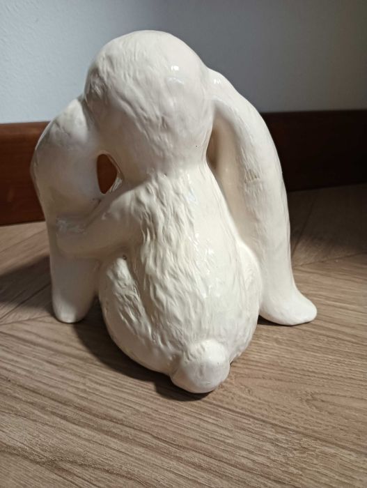Zajączek figurka ceramiczna zając