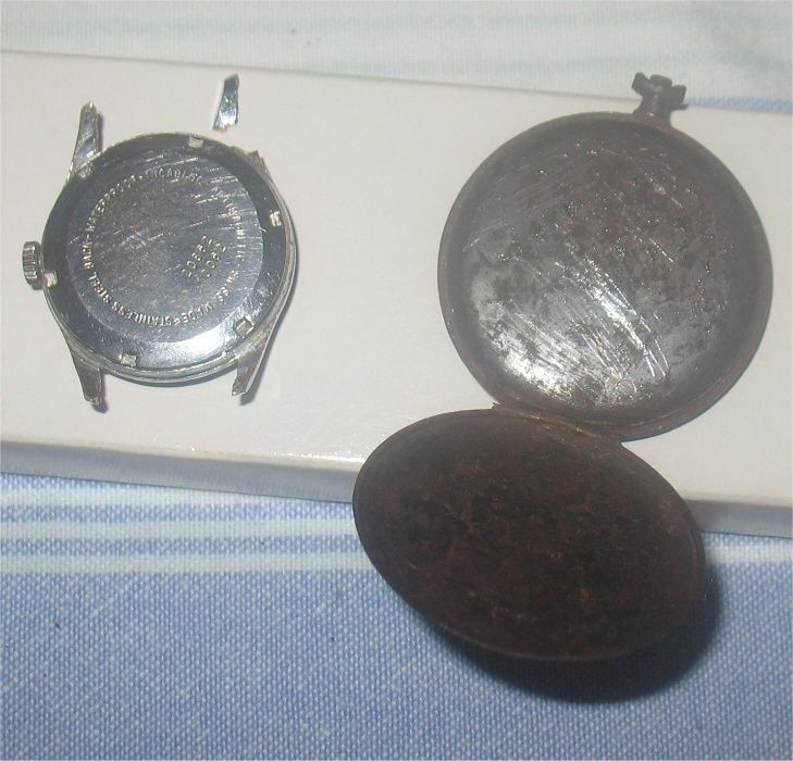 2 relógios de corda para peças ou restauro