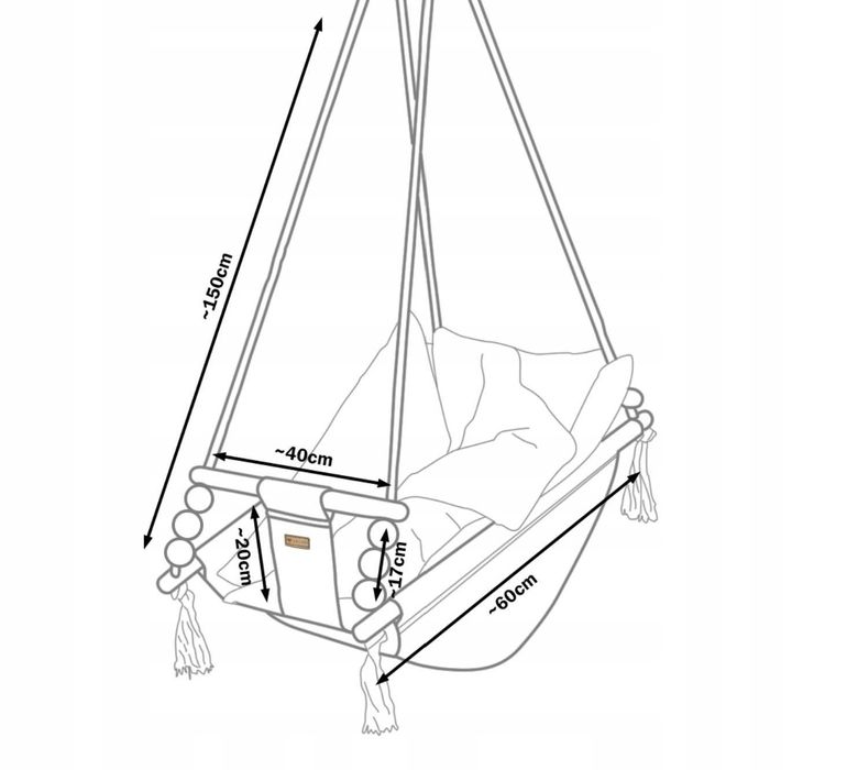 Leżaczek bujak hamak huśtawka kołyska z kołderką NOWA na PREZENT