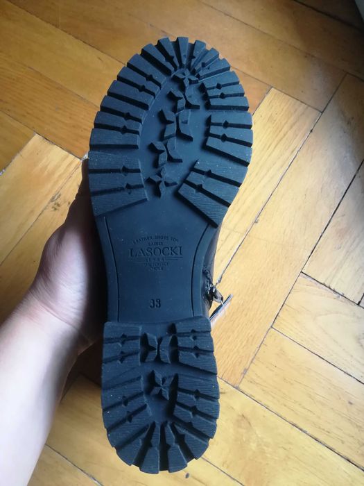 NOWE z metką skórzane damskie botki / kozaki rozm.38 Lasocki