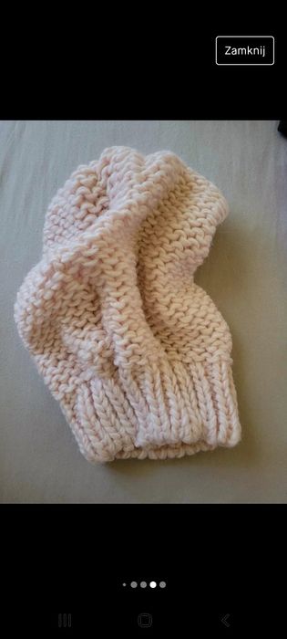 Nowy zestaw czapka i szalik z wełną