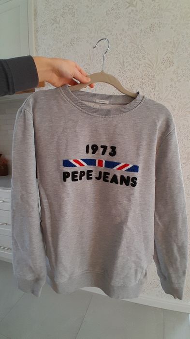 Szara bluza z logiem Pepe jeans r.S