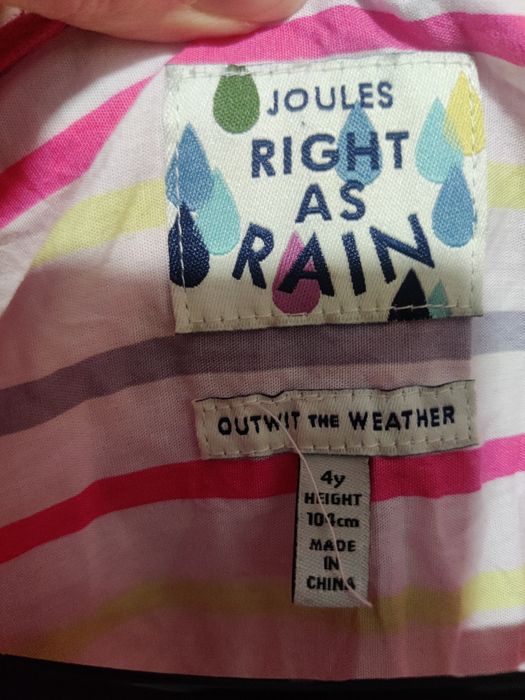 Вітрівка/плащ/куртка Joules дівчинка 4 роки 104 р